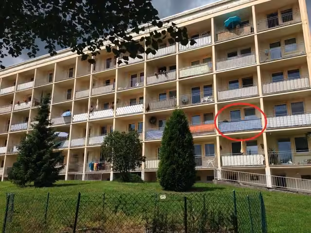 Apartamento amueblado de 28,7 m² con balcón en Bad Elster